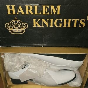Harlem Knights NWT Men's White Tuxedo Dress Shoes Size 10½ NEW IN BOX